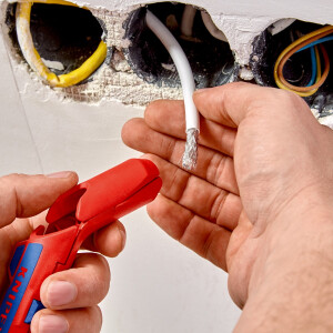 KNIPEX 16 95 02 SB ErgoStrip® Universal-Abmantelungswerkzeug für Linkshänder 135 mm