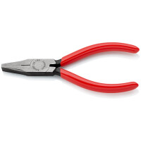 KNIPEX 20 01 125 Flachzange mit Kunststoff überzogen schwarz atramentiert 125 mm