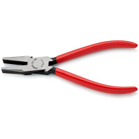 KNIPEX 20 01 180 Flachzange mit Kunststoff überzogen schwarz atramentiert 180 mm