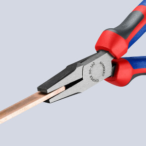 KNIPEX 20 02 160 Flachzange mit Comfort-Griffen schwarz...