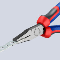 KNIPEX 20 02 160 Flachzange mit Comfort-Griffen schwarz atramentiert 160 mm
