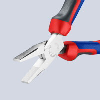 KNIPEX 20 05 160 Flachzange mit Comfort-Griffen verchromt 160 mm