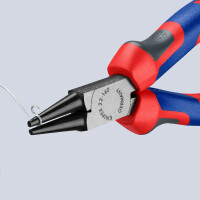 KNIPEX 22 02 140 Rundzange mit Comfort-Griffen schwarz atramentiert 140 mm