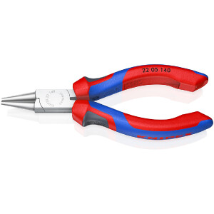 KNIPEX 22 05 140 Rundzange mit Comfort-Griffen verchromt...