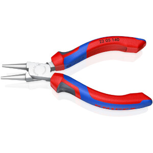 KNIPEX 22 05 140 Rundzange mit Comfort-Griffen verchromt...