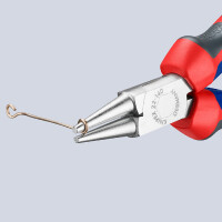 KNIPEX 22 05 140 Rundzange mit Comfort-Griffen verchromt 140 mm