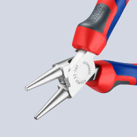 KNIPEX 22 05 140 Rundzange mit Comfort-Griffen verchromt 140 mm