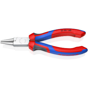 KNIPEX 22 05 160 Rundzange mit Comfort-Griffen verchromt...