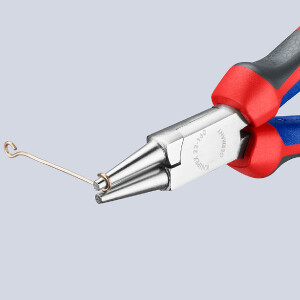 KNIPEX 22 05 160 Rundzange mit Comfort-Griffen verchromt 160 mm