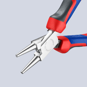KNIPEX 22 05 160 Rundzange mit Comfort-Griffen verchromt 160 mm