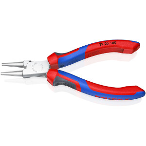 KNIPEX 22 05 160 Rundzange mit Comfort-Griffen verchromt...