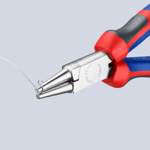 KNIPEX 22 05 160 Rundzange mit Comfort-Griffen verchromt 160 mm