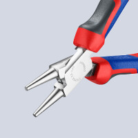 KNIPEX 22 05 160 Rundzange mit Comfort-Griffen verchromt 160 mm