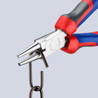 KNIPEX 22 05 160 Rundzange mit Comfort-Griffen verchromt 160 mm