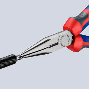 KNIPEX 25 02 160 Flachrundzange mit Schneide (Radiozange)...