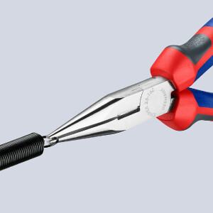 KNIPEX 25 05 160 Flachrundzange mit Schneide (Radiozange)...