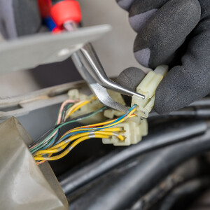 KNIPEX 26 25 200 SB Flachrundzange mit Schneide...