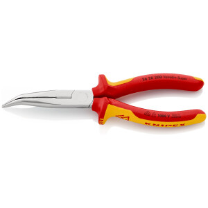 KNIPEX 26 26 200 SB Flachrundzange mit Schneide...