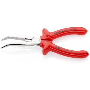 KNIPEX 26 27 200 Flachrundzange mit Schneide...