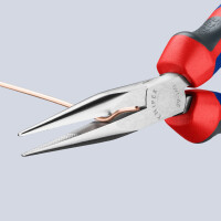 KNIPEX 29 25 160 Telefonzange mit Comfort-Griffen verchromt 160 mm