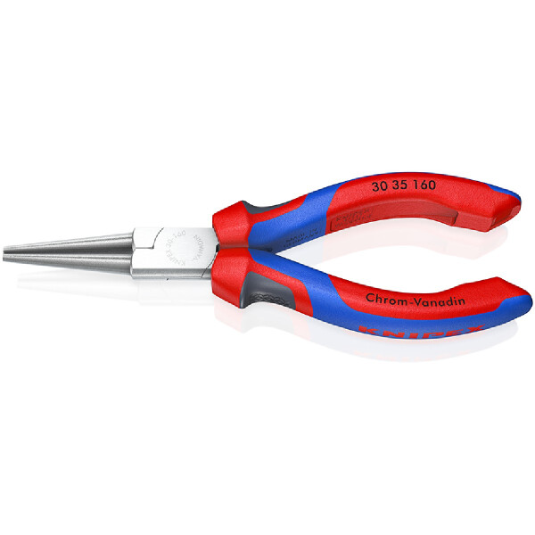KNIPEX 30 35 160 Langbeckzange mit Comfort-Griffen verchromt 160 mm