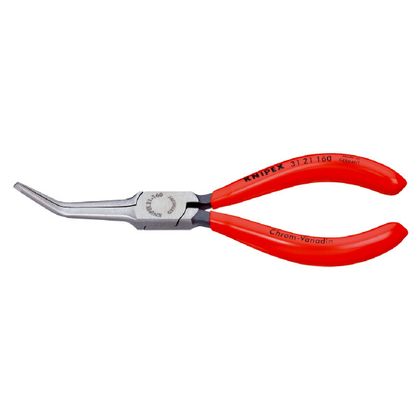 KNIPEX 31 21 160 SB Greifzange (Nadelzange) mit Kunststoff überzogen schwarz atramentiert 160 mm