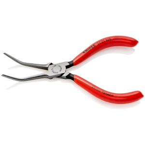 KNIPEX 31 21 160 Greifzange (Nadelzange) mit Kunststoff...