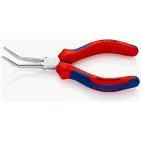 KNIPEX 31 25 160 Greifzange (Nadelzange) mit Mehrkomponenten-Hüllen verchromt 160 mm