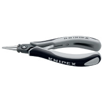 KNIPEX 34 32 130 ESD Präzisions-Elektronik-Greifzange ESD mit Mehrkomponenten-Hüllen brüniert 130 mm
