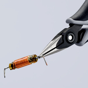 KNIPEX 34 52 130 ESD Präzisions-Elektronik-Greifzange ESD mit Mehrkomponenten-Hüllen brüniert 130 mm