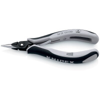 KNIPEX 34 52 130 ESD Präzisions-Elektronik-Greifzange ESD mit Mehrkomponenten-Hüllen brüniert 130 mm