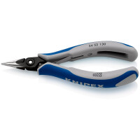 KNIPEX 34 52 130 Präzisions-Elektronik-Greifzange mit Mehrkomponenten-Hüllen brüniert 130 mm
