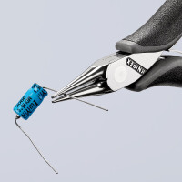 KNIPEX 35 32 115 ESD Elektronik-Greifzange ESD mit durchgestecktem Gelenk mit Mehrkomponenten-Hüllen 115 mm