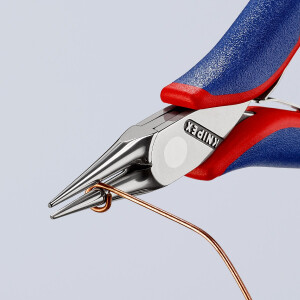 KNIPEX 35 32 115 Elektronik-Greifzange mit durchgestecktem Gelenk mit Mehrkomponenten-Hüllen 115 mm