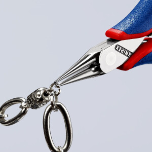 KNIPEX 35 32 115 Elektronik-Greifzange mit durchgestecktem Gelenk mit Mehrkomponenten-Hüllen 115 mm