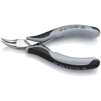 KNIPEX 35 42 115 ESD Elektronik-Greifzange ESD mit durchgestecktem Gelenk mit Mehrkomponenten-Hüllen spiegelpoliert 115 mm