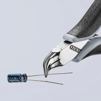 KNIPEX 35 42 115 ESD Elektronik-Greifzange ESD mit durchgestecktem Gelenk mit Mehrkomponenten-Hüllen spiegelpoliert 115 mm