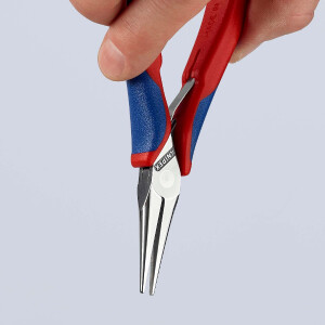 KNIPEX 35 62 145 Elektronik-Greifzange mit Mehrkomponenten-Hüllen spiegelpoliert 145 mm