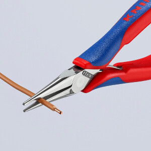 KNIPEX 35 62 145 Elektronik-Greifzange mit Mehrkomponenten-Hüllen spiegelpoliert 145 mm