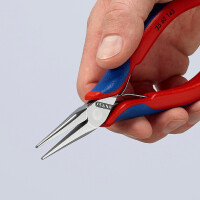 KNIPEX 35 62 145 Elektronik-Greifzange mit Mehrkomponenten-Hüllen spiegelpoliert 145 mm