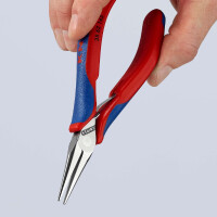 KNIPEX 35 62 145 Elektronik-Greifzange mit Mehrkomponenten-Hüllen spiegelpoliert 145 mm