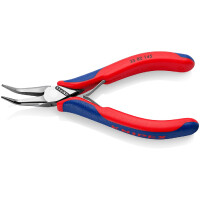 KNIPEX 35 82 145 Elektronik-Greifzange mit durchgestecktem Gelenk mit Mehrkomponenten-Hüllen 145 mm