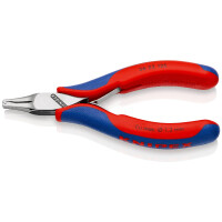 KNIPEX 36 22 125 Elektronik-Bestückungszange mit Mehrkomponenten-Hüllen 125 mm