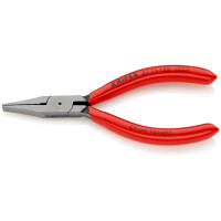 KNIPEX 37 11 125 Greifzange für Feinmechanik mit Kunststoff überzogen schwarz atramentiert 125 mm