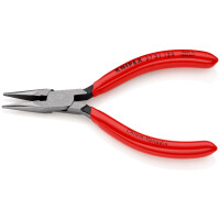 KNIPEX 37 31 125 Greifzange für Feinmechanik mit Kunststoff überzogen schwarz atramentiert 125 mm
