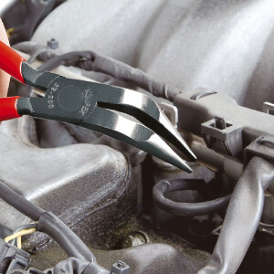 KNIPEX 38 71 200 Mechanikerzange mit Kunststoff überzogen schwarz atramentiert 200 mm