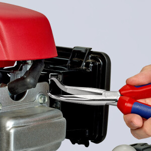 KNIPEX 38 95 200 Mechanikerzange mit Mehrkomponenten-Hüllen verchromt 200 mm