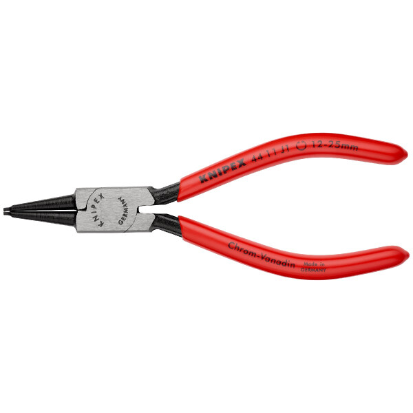 KNIPEX 44 11 J1 Sicherungsringzange für Innenringe in Bohrungen mit Kunststoff überzogen schwarz atramentiert 140 mm