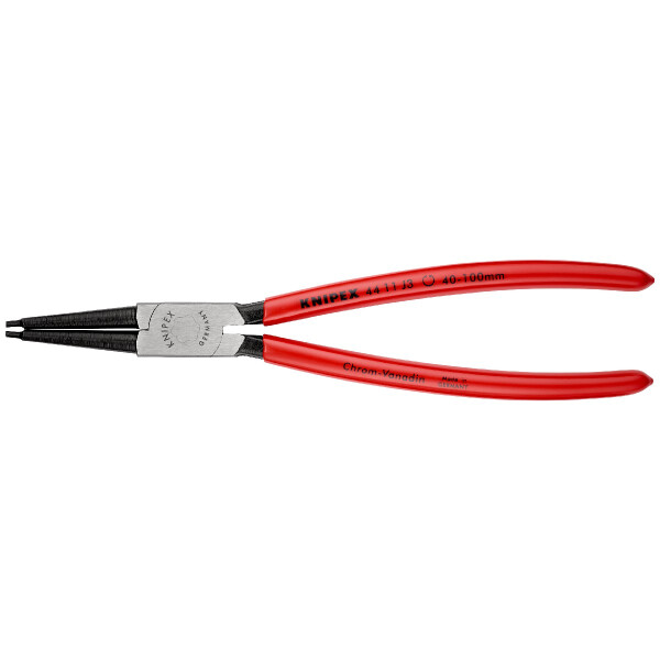 KNIPEX 44 11 J3 Sicherungsringzange für Innenringe in Bohrungen mit Kunststoff überzogen schwarz atramentiert 225 mm