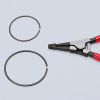KNIPEX 45 11 170 Montagezange für Sprengringe auf Wellen mit Kunststoff überzogen brüniert 170 mm